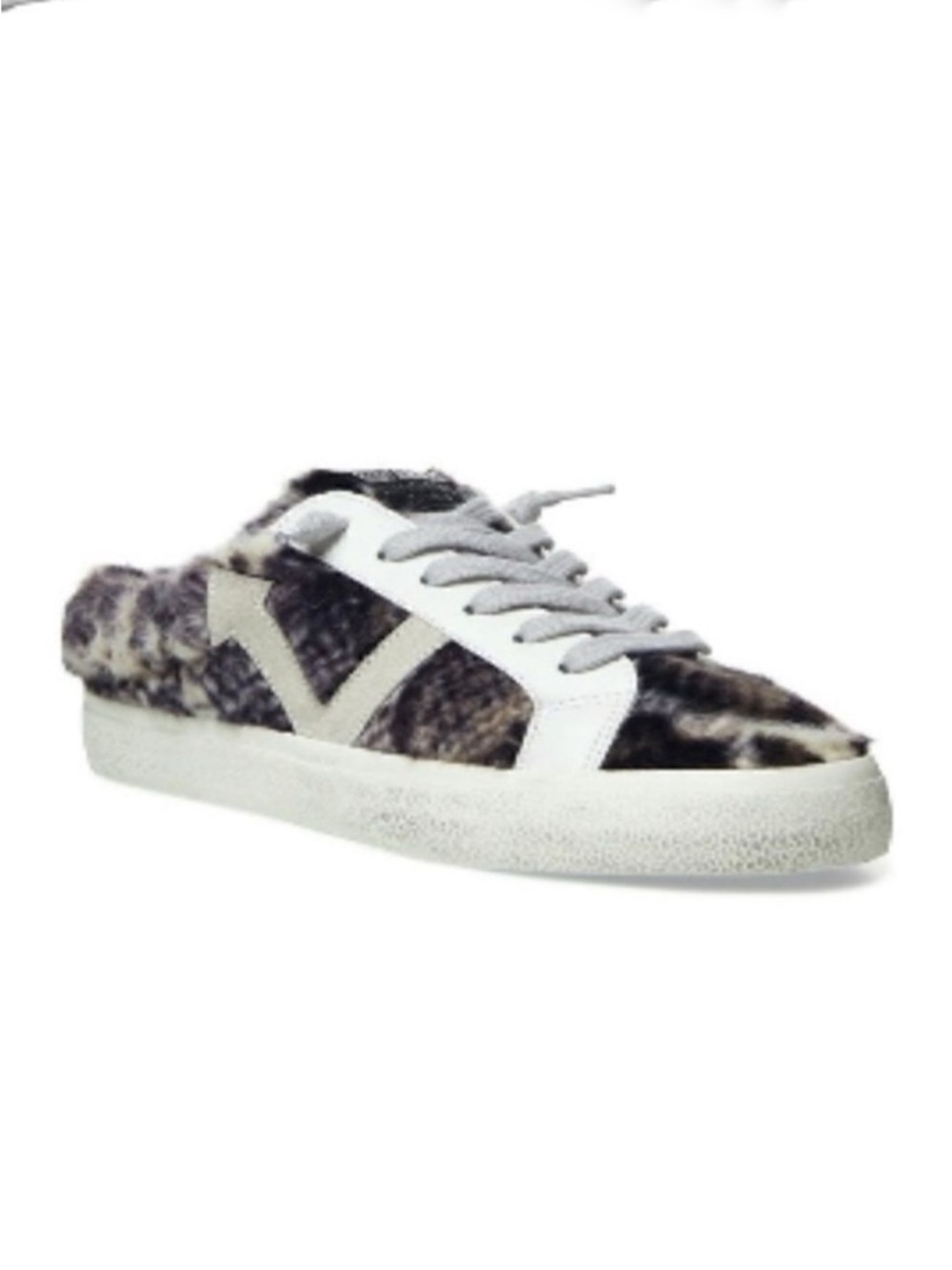 Vintage Havana Sherpa Snuggle Animal Print Slip On Shoes Sneakers New